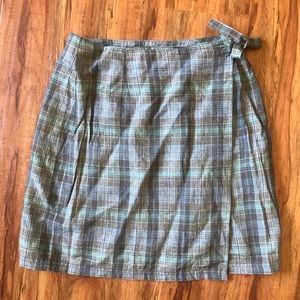 Ann Taylor Linen Envelope Skirt